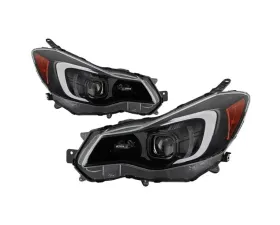 Xtune Black DRL LED Light Bar Projector Headlights Subaru Impreza | XV Crosstrek 2012-2016