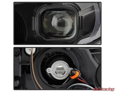 Xtune Black DRL LED Light Bar Projector Headlights Subaru Impreza | XV Crosstrek 2012-2016 - PRO-JH-SI13-LB-BK