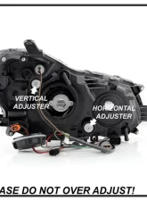 Xtune Black DRL LED Light Bar Projector Headlights Subaru Impreza | XV Crosstrek 2012-2016                                     - PRO-JH-SI13-LB-BK - Image 5