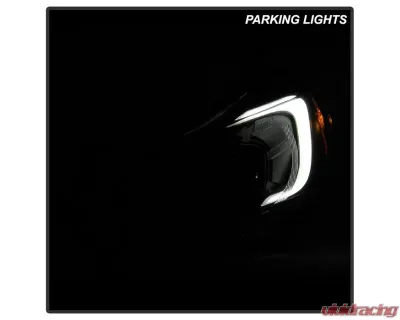 Xtune Black DRL LED Light Bar Projector Headlights Subaru Impreza | XV Crosstrek 2012-2016 - PRO-JH-SI13-LB-BK