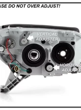 Xtune Black LED Light Bar Projector Headlights Toyota 4Runner 2006-2009                                     - PRO-JH-T4R06-LB-BK - Image 5