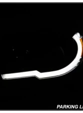 Xtune Black LED Light Bar Projector Headlights Toyota 4Runner 2006-2009                                     - PRO-JH-T4R06-LB-BK - Image 10