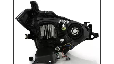 Xtune Black OE Style Projector Headlights w/ LED DRL Toyota Corolla 2014-2016                                     - PRO-JH-TCOL14-LED-BK - Image 9