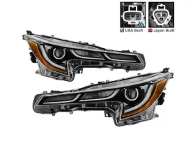 Xtune Black SE Style US Built LED Projector Headlights Toyota Corolla 2020-2021