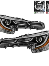 Xtune Black SE Style US Built LED Projector Headlights Toyota Corolla 2020-2021                                     - PRO-JH-TCOL20LUS-LED-BK - Image 11