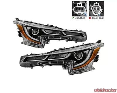Xtune Black SE Style US Built LED Projector Headlights Toyota Corolla 2020-2021 - PRO-JH-TCOL20LUS-LED-BK