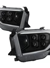 Xtune Black Full LED Projector Headlights Toyota Tundra 2014-2018                                     - PRO-JH-TTU14-FLED-BK - Image 10