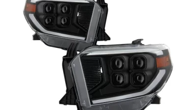 Xtune Black Full LED Projector Headlights Toyota Tundra 2014-2018                                     - PRO-JH-TTU14-FLED-BK - Image 10
