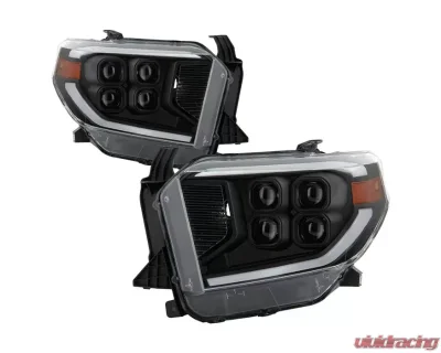 Xtune Black Full LED Projector Headlights Toyota Tundra 2014-2018 - PRO-JH-TTU14-FLED-BK