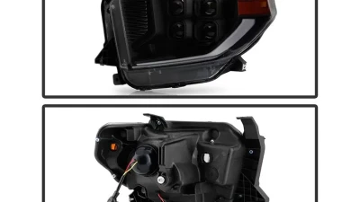 Xtune Black Full LED Projector Headlights Toyota Tundra 2014-2018                                     - PRO-JH-TTU14-FLED-BK - Image 2