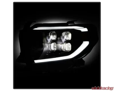 Xtune Black Full LED Projector Headlights Toyota Tundra 2014-2018 - PRO-JH-TTU14-FLED-BK