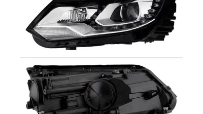 Xtune Chrome Projector LED Headlights with DRL Volkswagen Tiguan 2012-2017                                     - PRO-JH-VWT12-LED-C - Image 2