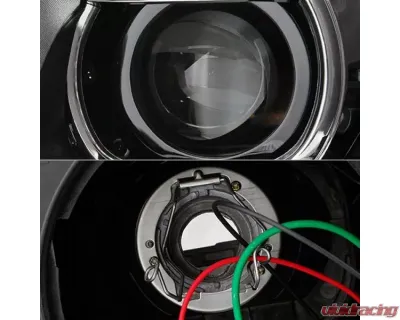 Xtune Chrome Projector LED Headlights with DRL Volkswagen Tiguan 2012-2017 - PRO-JH-VWT12-LED-C