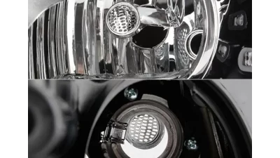 Xtune Chrome Projector LED Headlights with DRL Volkswagen Tiguan 2012-2017                                     - PRO-JH-VWT12-LED-C - Image 4