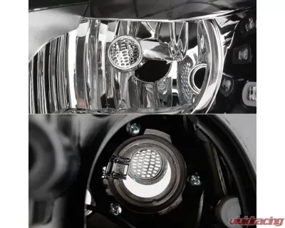 Xtune Chrome Projector LED Headlights with DRL Volkswagen Tiguan 2012-2017 - PRO-JH-VWT12-LED-C