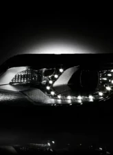 Xtune Chrome Projector LED Headlights with DRL Volkswagen Tiguan 2012-2017                                     - PRO-JH-VWT12-LED-C - Image 8