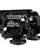 Xtune Chrome Projector LED Headlights with DRL Volkswagen Tiguan 2012-2017                                     - PRO-JH-VWT12-LED-C - Image 9