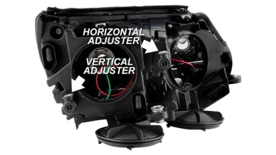 Xtune Chrome Projector LED Headlights with DRL Volkswagen Tiguan 2012-2017                                     - PRO-JH-VWT12-LED-C - Image 9