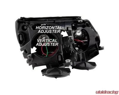 Xtune Chrome Projector LED Headlights with DRL Volkswagen Tiguan 2012-2017 - PRO-JH-VWT12-LED-C