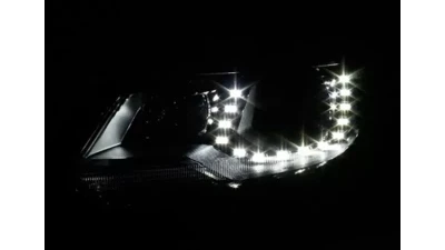 Xtune Chrome Projector LED Headlights with DRL Volkswagen Tiguan 2012-2017                                     - PRO-JH-VWT12-LED-C - Image 10