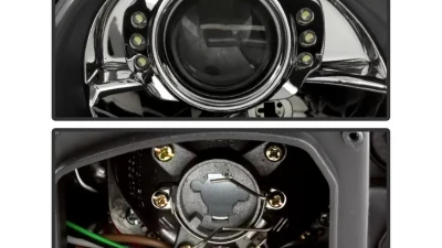 Xtune Black Projector Headlights Porsche Boxster 986 | 911 | 996 1997-2004                                     - PRO-ON-PBX98697-LED-BK - Image 3