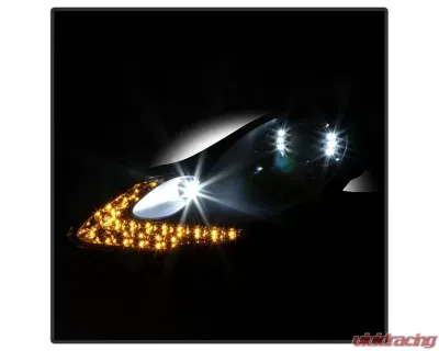 Xtune Black Projector Headlights Porsche Boxster 986 | 911 | 996 1997-2004 - PRO-ON-PBX98697-LED-BK