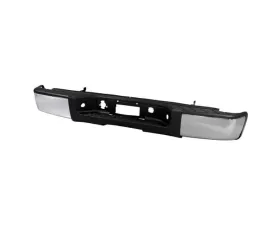 Xtune Chrome OEM Style Steel Rear Bumper Chevrolet Silverado | GMC Sierra 1500 2007-2013