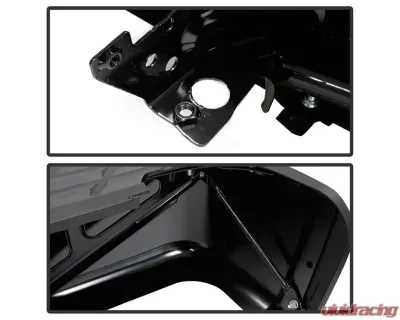 Xtune Black OEM Style Steel Rear Bumper w/ Parking Sensors Hole Chevrolet Silverado | GMC Sierra 1500 2007-2013 - RB-CS07-SET-WS-BK