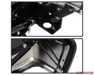 Xtune Chrome OEM Style Steel Rear Bumper w/ Park Assist Sensor Holes Chevrolet Silverado | GMC Sierra 2007-2010 - RB-CS0725-SET-WS-C