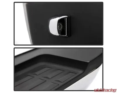 Xtune Chrome OEM Style Steel Rear Bumper w/ Park Assist Sensor Holes Chevrolet Silverado | GMC Sierra 2007-2010 - RB-CS0725-SET-WS-C