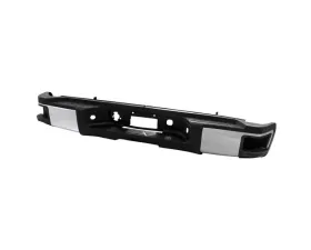 Xtune Chrome Corner Step Style Steel Rear Bumper Chevrolet Silverado | GMC Sierra 2011-2013