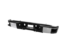 Xtune Chrome Corner Step Style Steel Rear Bumper w/ Rear Sensor Chevrolet Silverado | GMC Sierra 2011-2013