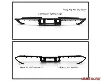 Xtune Rear Bumper Step Pad Chevrolet Silverado | GMC Sierra 2015-2018 - RB-CS14-2500-SP