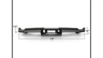 Xtune Rear Bumper Step Pad Chevrolet Silverado | GMC Sierra 2015-2018                                     - RB-CS14-2500-SP - Image 6