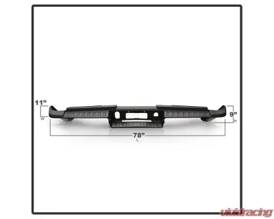 Xtune Rear Bumper Step Pad Chevrolet Silverado | GMC Sierra 2015-2018 - RB-CS14-2500-SP