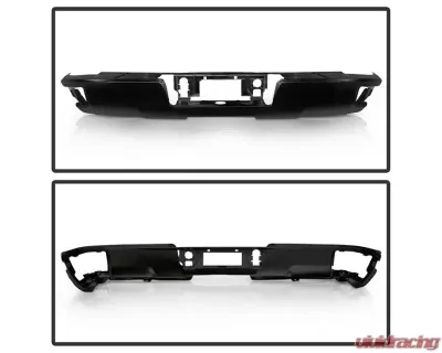 Xtune Black Rear Steel Bumper Chevrolet Silverado | GMC Sierra 1500 2014-2018 - RB-CS14-BK
