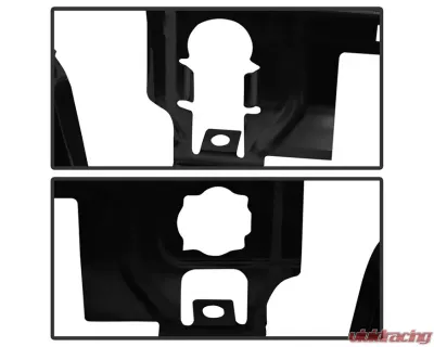 Xtune Black Rear Steel Bumper Chevrolet Silverado | GMC Sierra 1500 2014-2018 - RB-CS14-BK