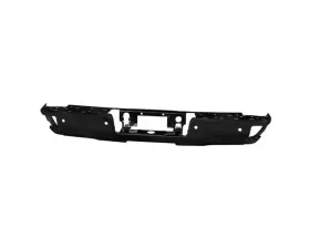 Xtune Black Rear Steel Bumper w/ Park Assist Sensor Holes Chevrolet Silverado | GMC Sierra 1500 2014-2018