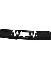 Xtune Black Rear Steel Bumper w/ Park Assist Sensor Holes Chevrolet Silverado | GMC Sierra 1500 2014-2018                                     - RB-CS14-WS-BK - Image 6