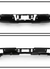 Xtune Black Rear Steel Bumper w/ Park Assist Sensor Holes Chevrolet Silverado | GMC Sierra 1500 2014-2018                                     - RB-CS14-WS-BK - Image 2
