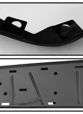 Xtune Black Rear Steel Bumper w/ Park Assist Sensor Holes Chevrolet Silverado | GMC Sierra 1500 2014-2018                                     - RB-CS14-WS-BK - Image 4