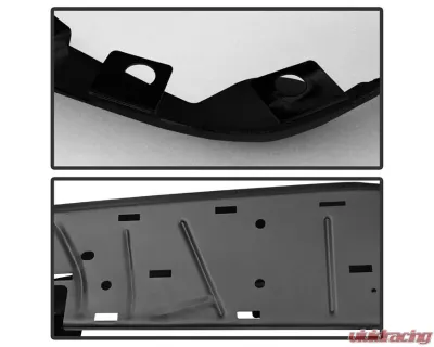 Xtune Black Rear Steel Bumper w/ Park Assist Sensor Holes Chevrolet Silverado | GMC Sierra 1500 2014-2018 - RB-CS14-WS-BK
