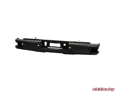 Xtune Black Rear Steel Bumper w/ Park Assist Sensor Holes Set Chevrolet Silverado | GMC Sierra 1500 2014-2018 - RB-CS14-WS-SET-BK