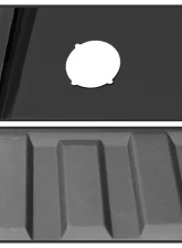 Xtune Black Rear Steel Bumper w/ Park Assist Sensor Holes Set Chevrolet Silverado | GMC Sierra 1500 2014-2018                                     - RB-CS14-WS-SET-BK - Image 4
