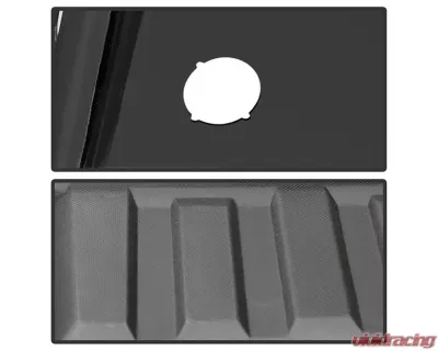 Xtune Black Rear Steel Bumper w/ Park Assist Sensor Holes Set Chevrolet Silverado | GMC Sierra 1500 2014-2018 - RB-CS14-WS-SET-BK