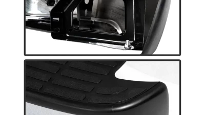 Xtune Chrome OEM Style Steel Rear Bumper Set Chevrolet Suburban | Tahoe | GMC Yukon | Yukon XL 2000-2006                                     - RB-CSUB00-SET-C - Image 4