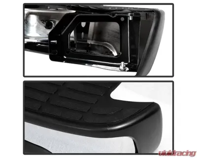 Xtune Chrome OEM Style Steel Rear Bumper Set Chevrolet Suburban | Tahoe | GMC Yukon | Yukon XL 2000-2006 - RB-CSUB00-SET-C