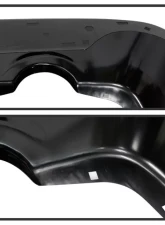 Xtune Black OEM Style Steel Rear Bumper w/ Dual Exhaust Dodge Ram | Ram 1500 2009-2018                                     - RB-DR09-DE-BK - Image 4