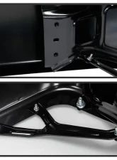 Xtune Black OEM Style Steel Rear Bumper Set Dodge Ram | Ram 2009-2018                                     - RB-DR09-SET-BK - Image 3