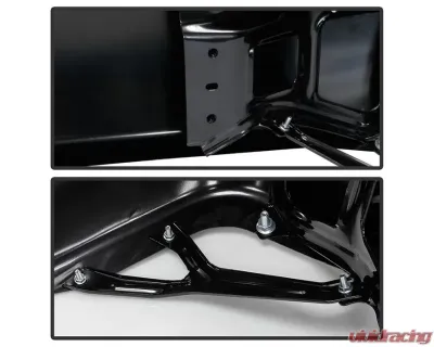 Xtune Black OEM Style Steel Rear Bumper Set Dodge Ram | Ram 2009-2018 - RB-DR09-SET-BK